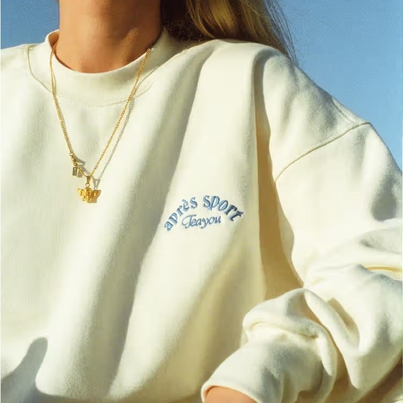 Tea You Tops - Tea You Apres Sport Cream Women's Sweatshirt
